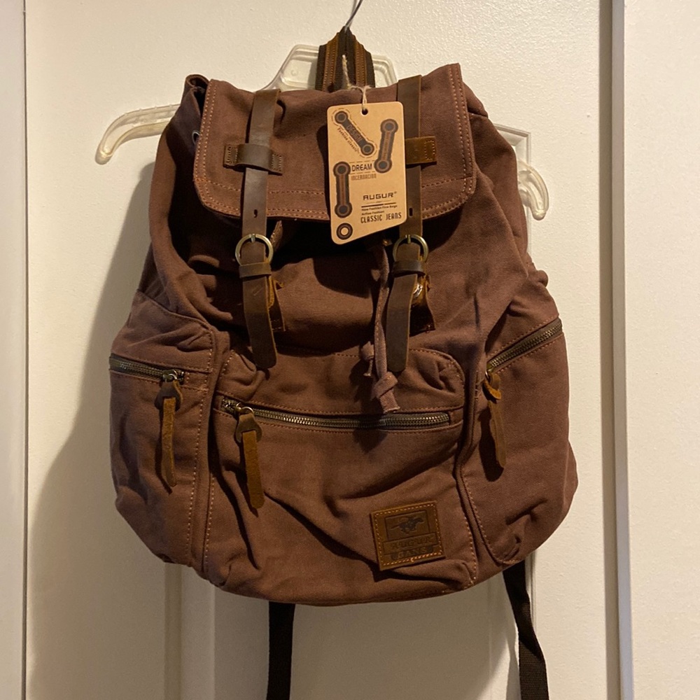NWT Augur Jans high capacity canvas backpack unisex